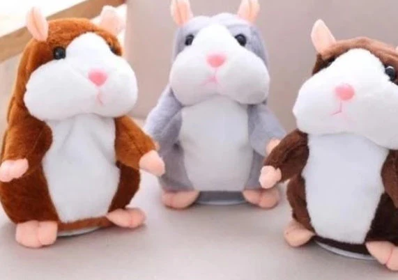 16cm Christmas Talking Hamster Plush Toy Interactive Sound Record Plush Hamster Stuffed Toys for Children Kids Christmas Gift - Image 7