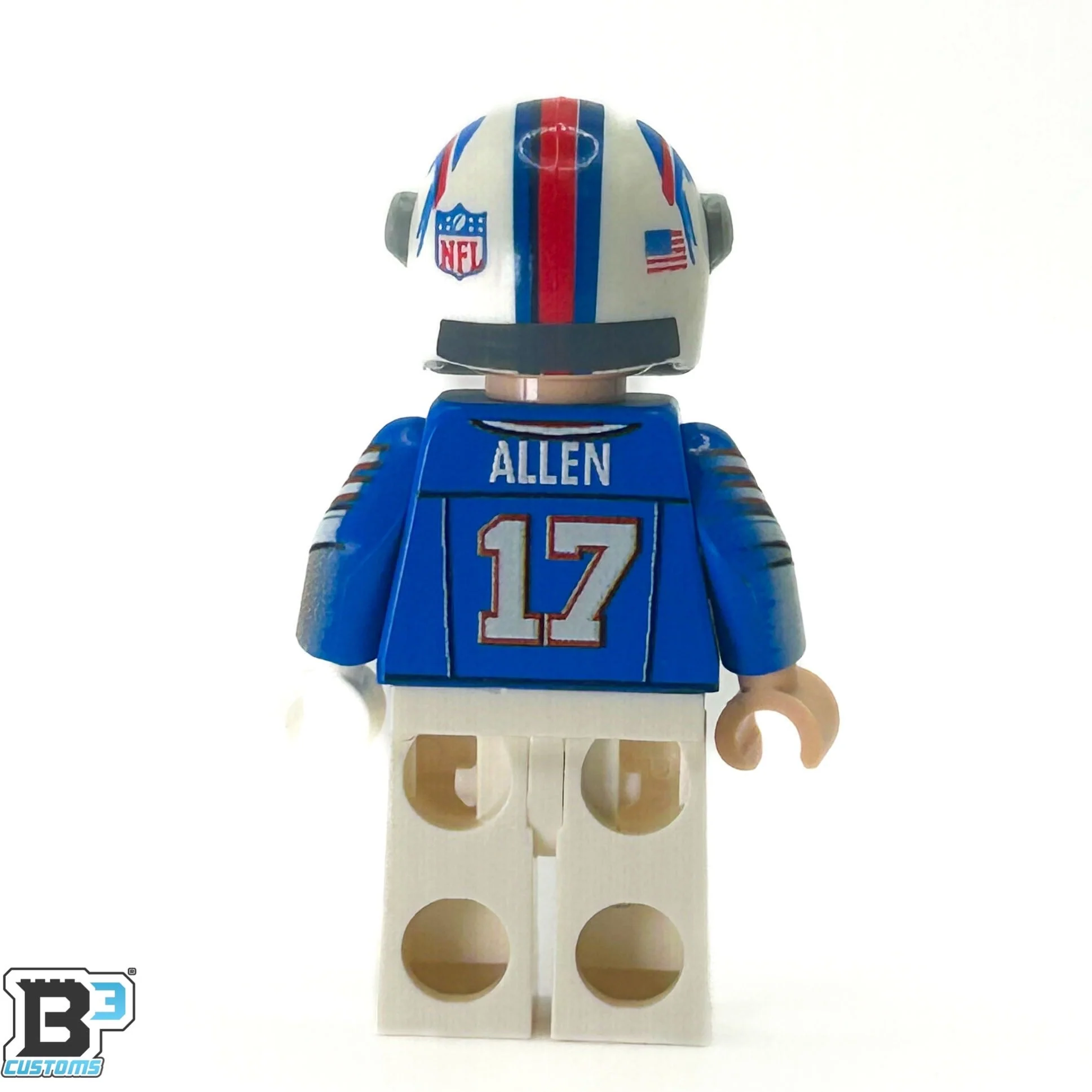 #17 QB Bills Football Player Minifig - Image 3