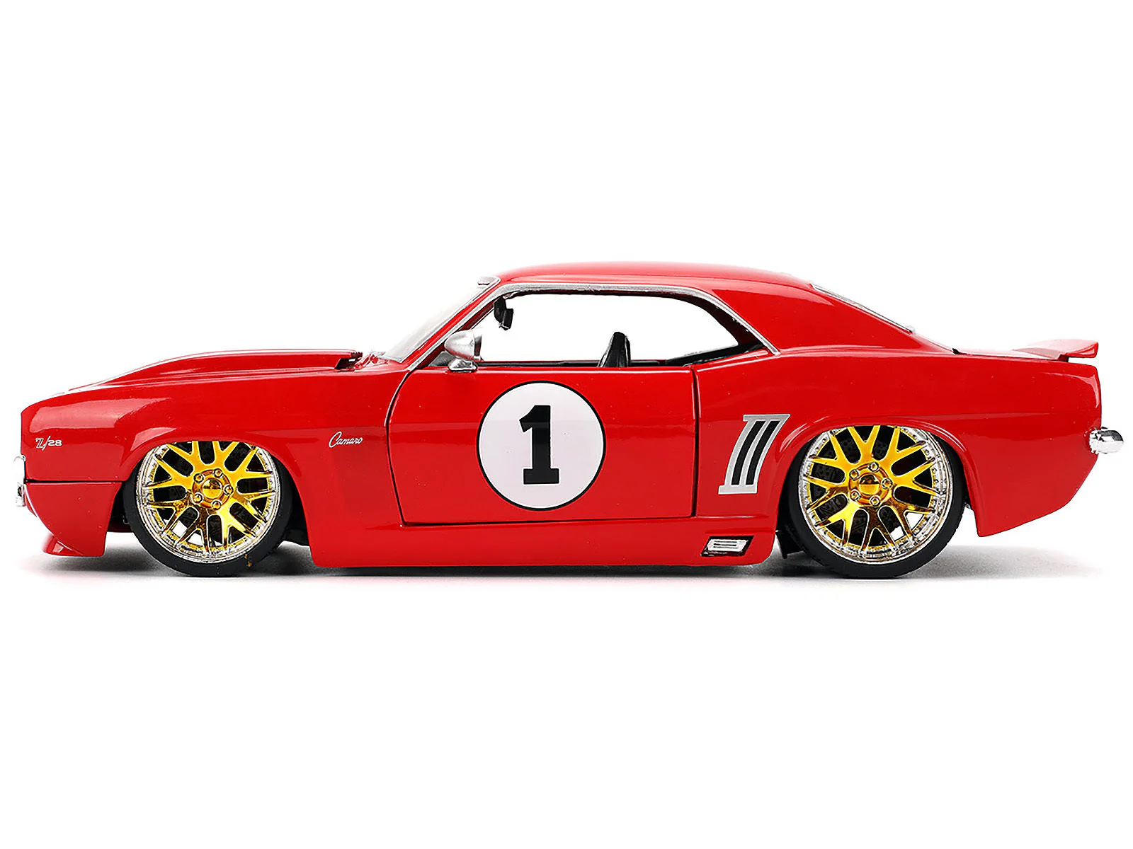 1969 Chevrolet Camaro #1 Red with White Stripes "Fast & Furious" Series 1/24 Diecast Model Car by Jada - Image 2