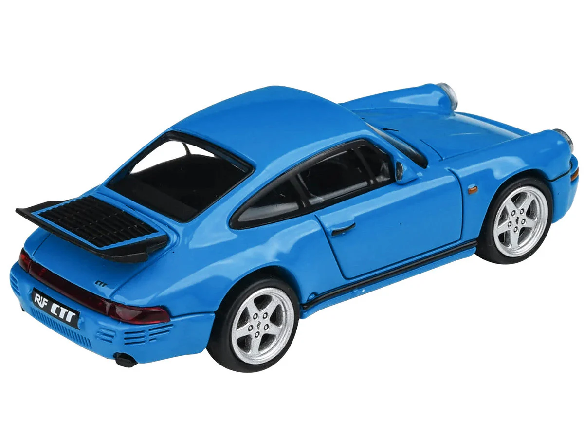 1987 RUF CTR Racing Blue 1/64 Diecast Model Car by Paragon Models - Image 4