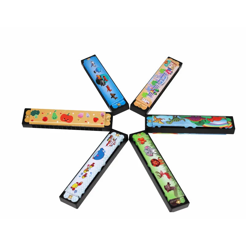 1pc/2/4pcs Children Wooden Harmonica Musical Instrument Toys Music Teaching Aids Puzzle Early Education Kindergarten Beginners - Image 2