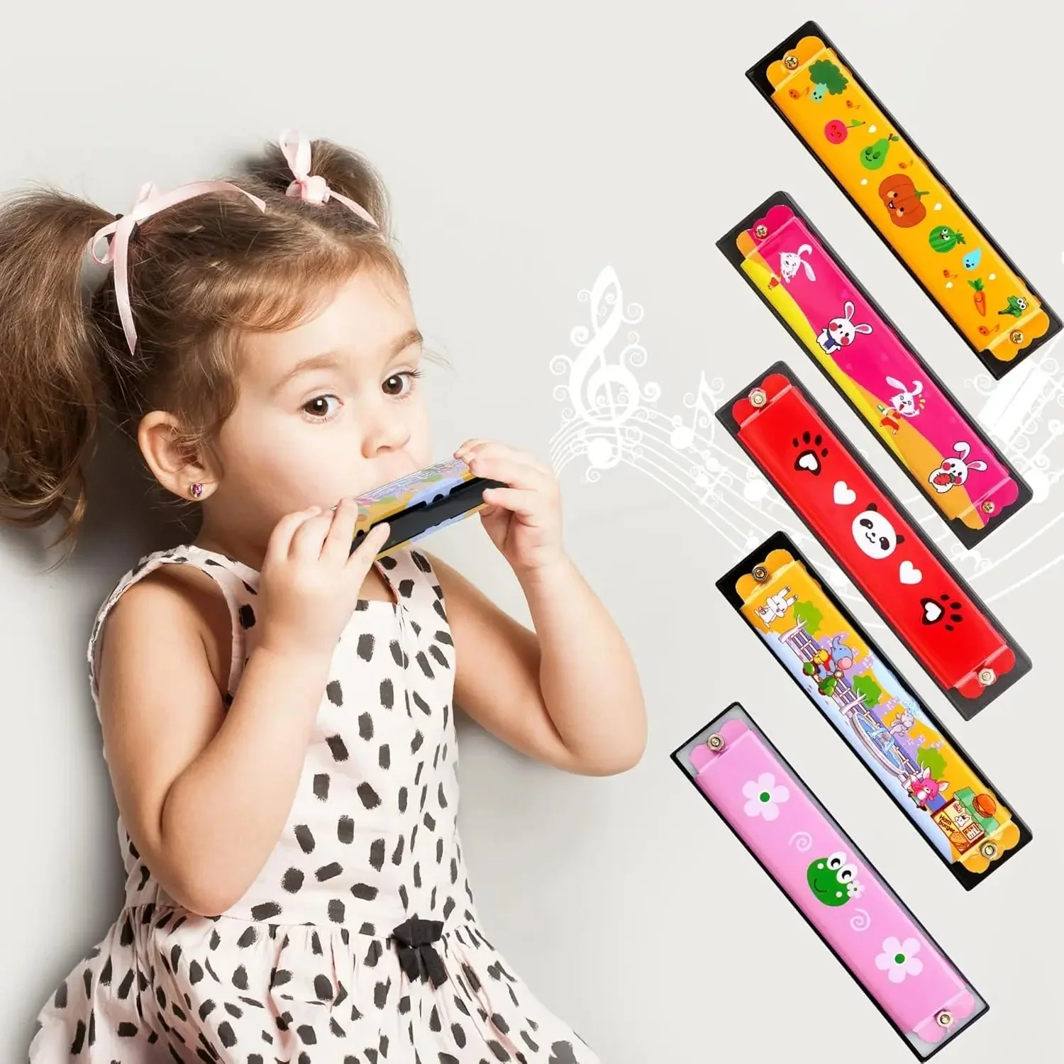 1pc/2/4pcs Children Wooden Harmonica Musical Instrument Toys Music Teaching Aids Puzzle Early Education Kindergarten Beginners - Image 4