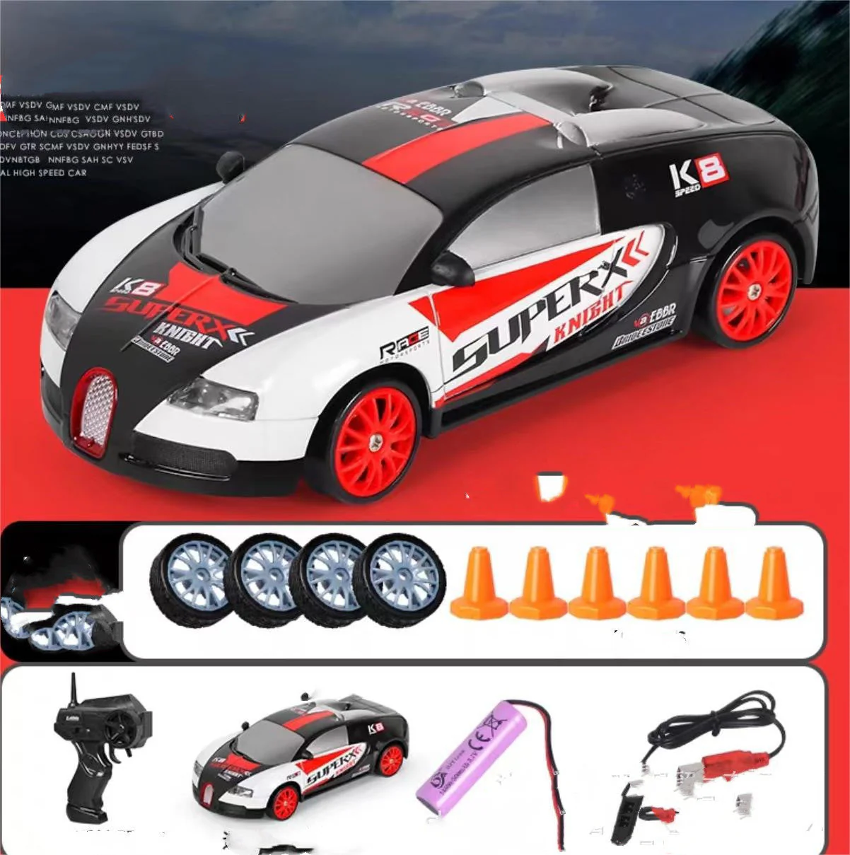 2.4G Drift Rc Car 4WD RC Drift Car Toy Remote Control GTR Model AE86 Vehicle Car RC Racing Car Toy For Children Christmas Gifts - Image 20