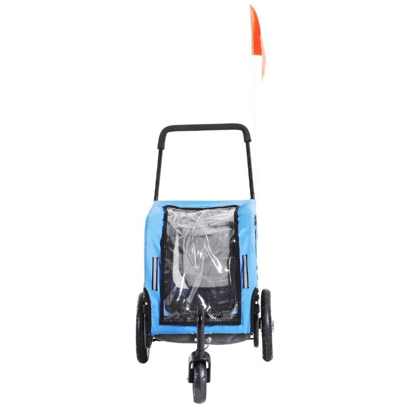 2-in-1, 3 Wheel Pet Jogging Stroller Bike Trailer - Image 15