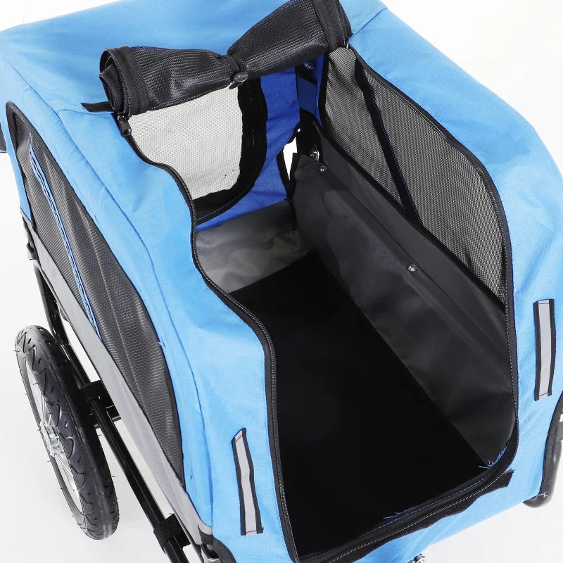 2-in-1, 3 Wheel Pet Jogging Stroller Bike Trailer - Image 16