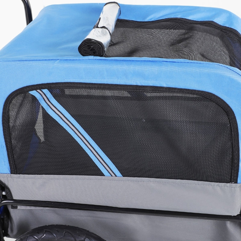 2-in-1, 3 Wheel Pet Jogging Stroller Bike Trailer - Image 17