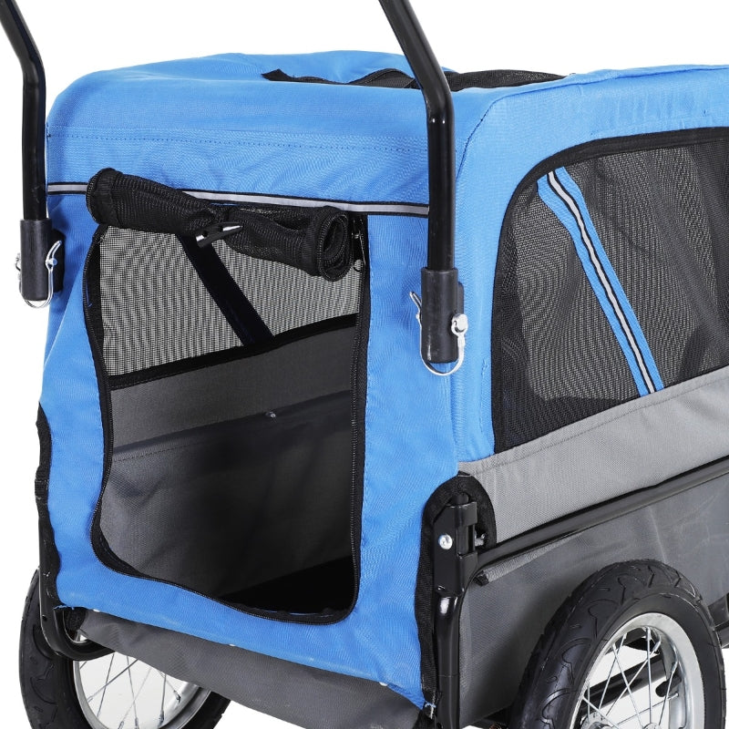 2-in-1, 3 Wheel Pet Jogging Stroller Bike Trailer - Image 18