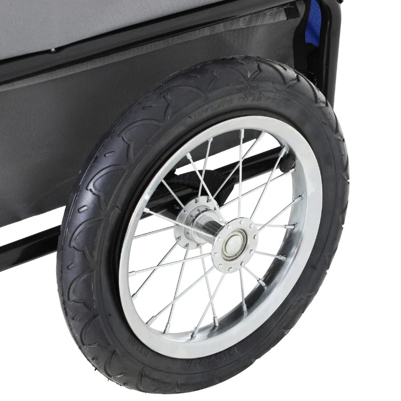 2-in-1, 3 Wheel Pet Jogging Stroller Bike Trailer - Image 21