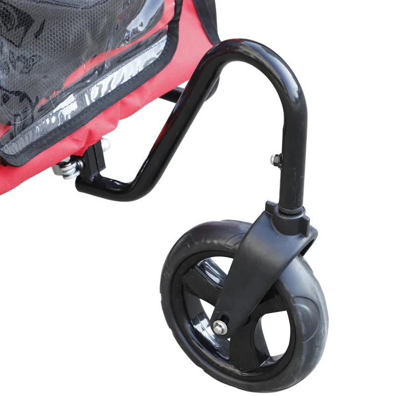 2-in-1, 3 Wheel Pet Jogging Stroller Bike Trailer - Image 8