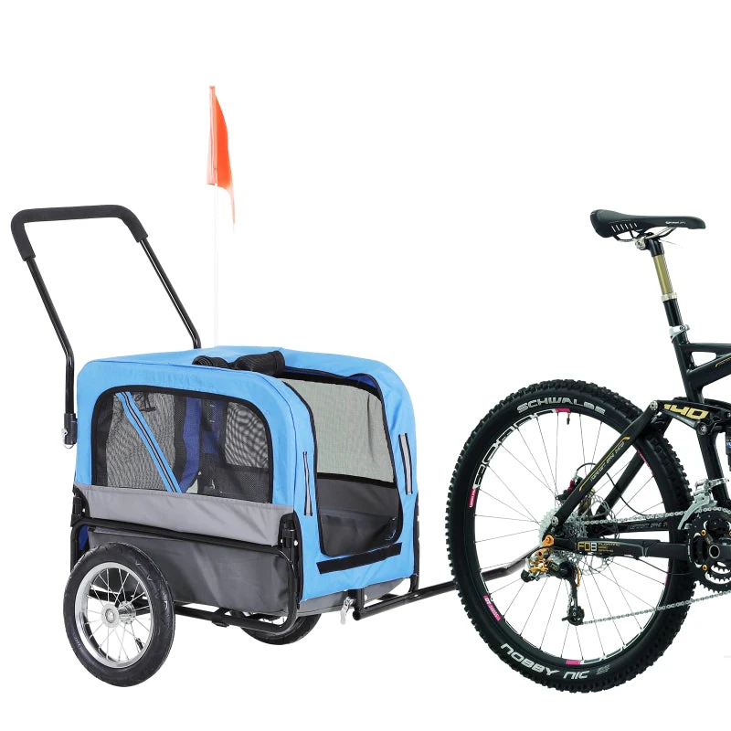 2-in-1, 3 Wheel Pet Jogging Stroller Bike Trailer - Image 9