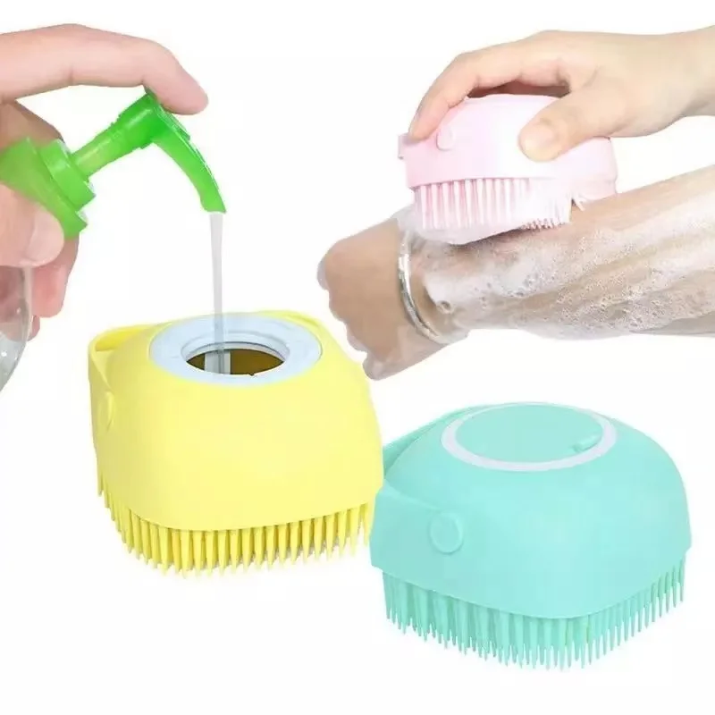 2-in-1 Pet Bath Brush – Soft Silicone Dog Cat Grooming & Massage Comb - Image 17