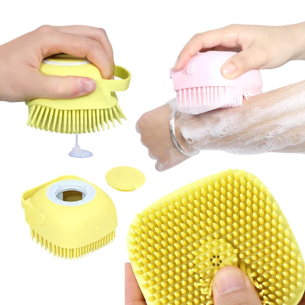 2-in-1 Pet Bath Brush – Soft Silicone Dog Cat Grooming & Massage Comb - Image 7