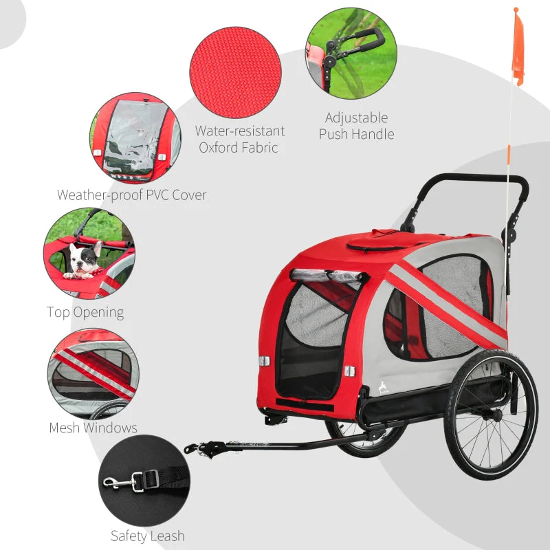 2-In-1 Pet Bike Trailer Stroller - Image 20