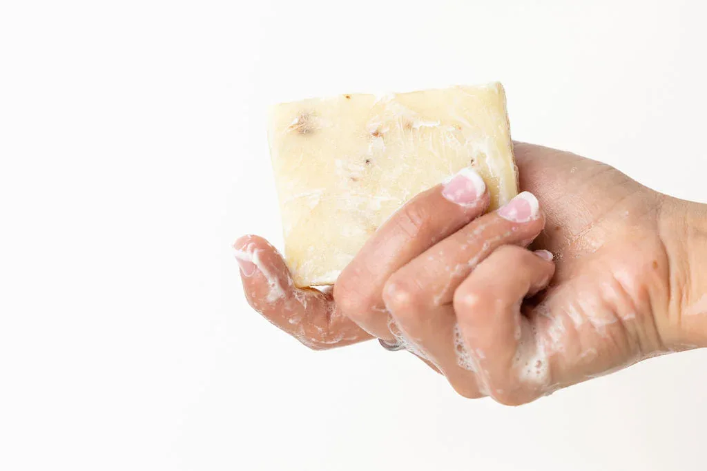 2 x Lemongrass Natural Soap Bar, Handmade Body Soap Gift - Image 4