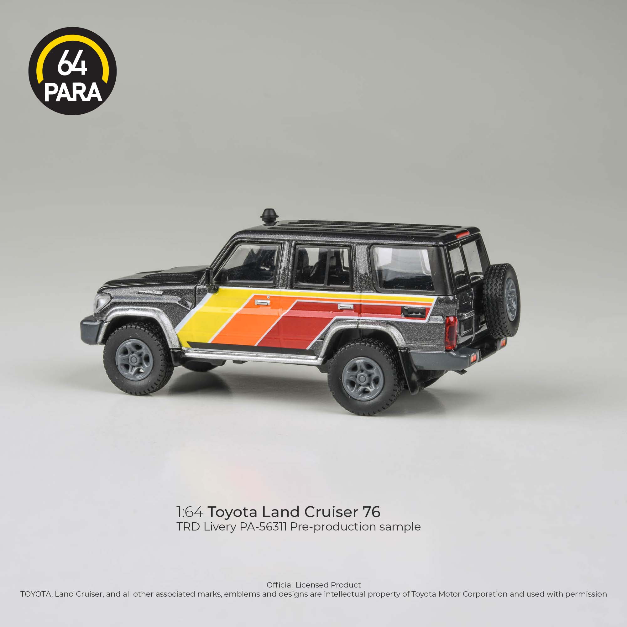2014 Toyota Land Cruiser LC 76 TRD Livery LHD Para 64 1:64 Scale - Image 3