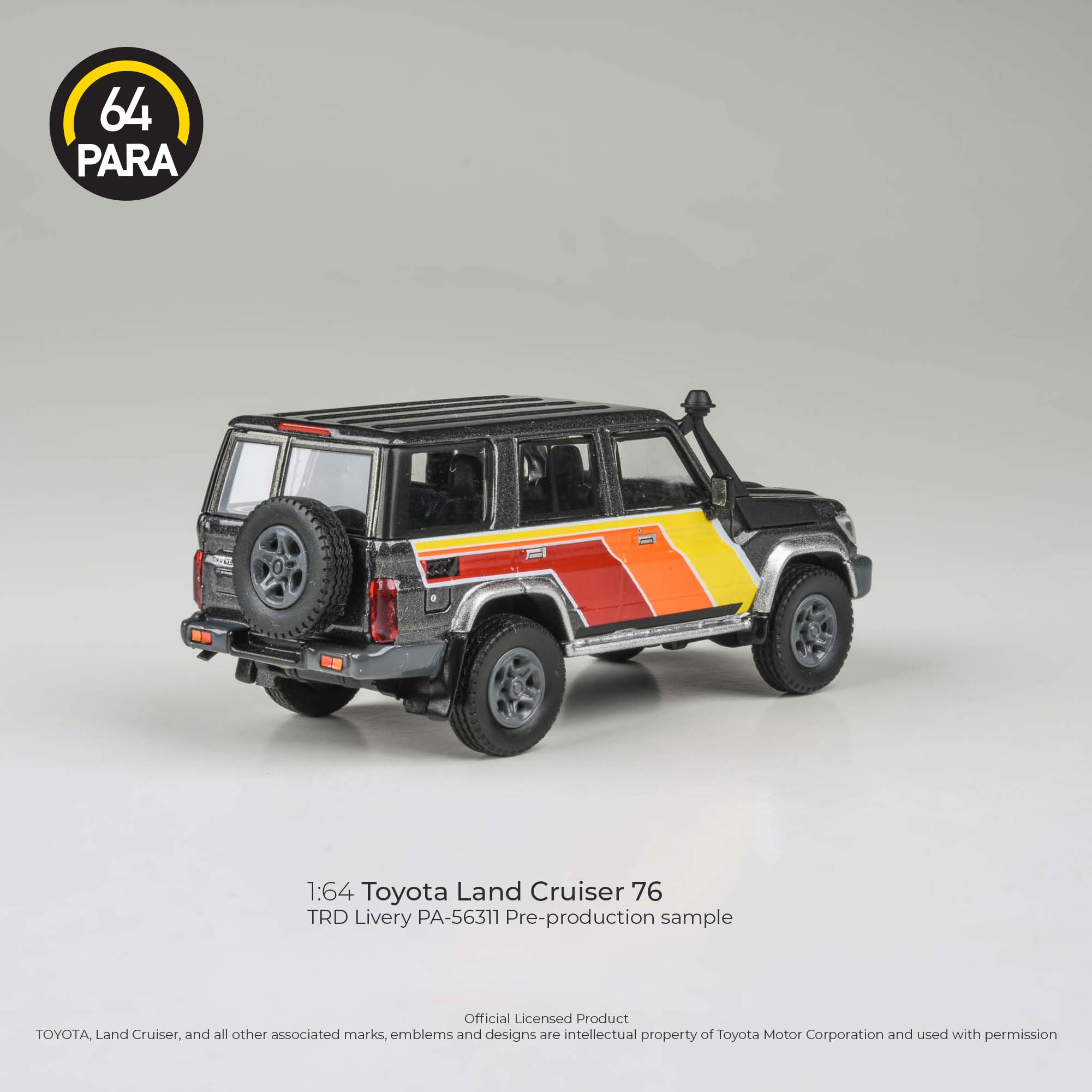 2014 Toyota Land Cruiser LC 76 TRD Livery LHD Para 64 1:64 Scale - Image 4
