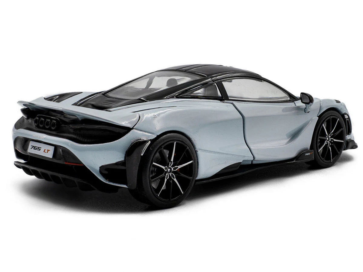 2020 McLaren 765LT Ceramic Gray with Black Top 1/43 Diecast Model Car by Solido - Image 3
