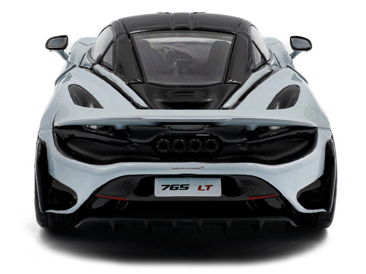 2020 McLaren 765LT Ceramic Gray with Black Top 1/43 Diecast Model Car by Solido - Image 4