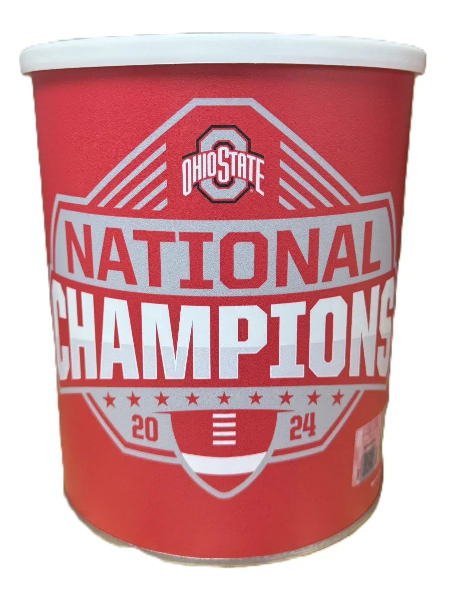 2024 National Champions Ohio State Buckeyes Gift Tin Basket - Image 2
