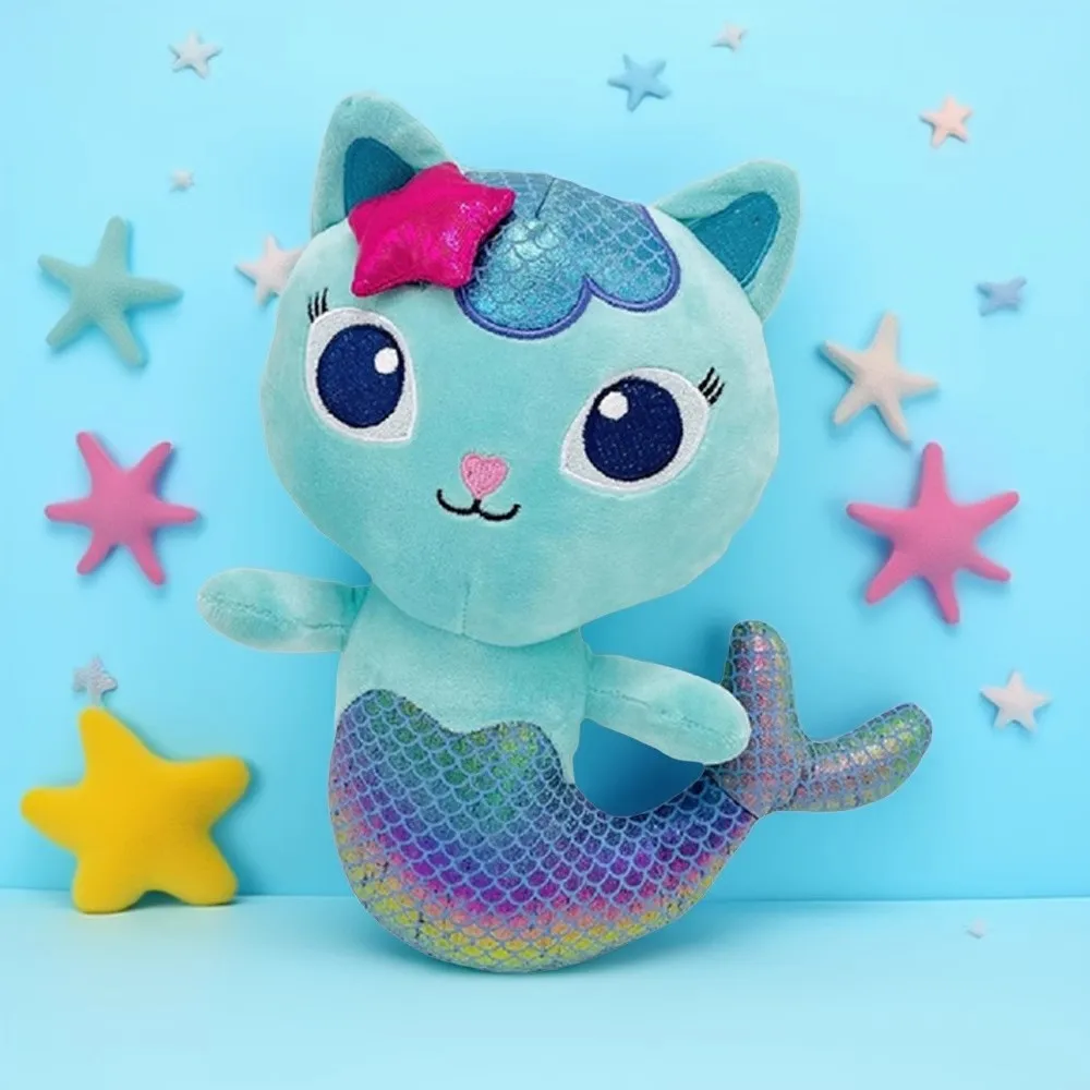 2025 9 Stlyes Gabby Dollhouse Plush Toy Mercat Cartoon Stuffed Animals Mermaid Cat Plushie Doll Kids Birthday Christams Gifts - Image 8