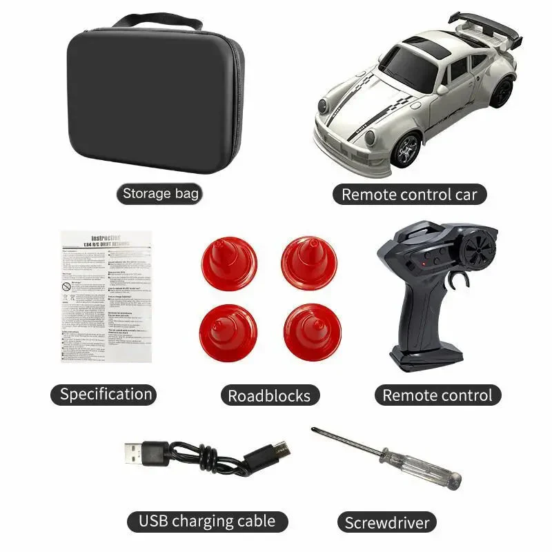 2025 New Kf20 1:64 Drift Rc Car Four-wheel remote-controlled racing car Full proportions Desk Competition Toy Boys Ideal gifts. - Image 7