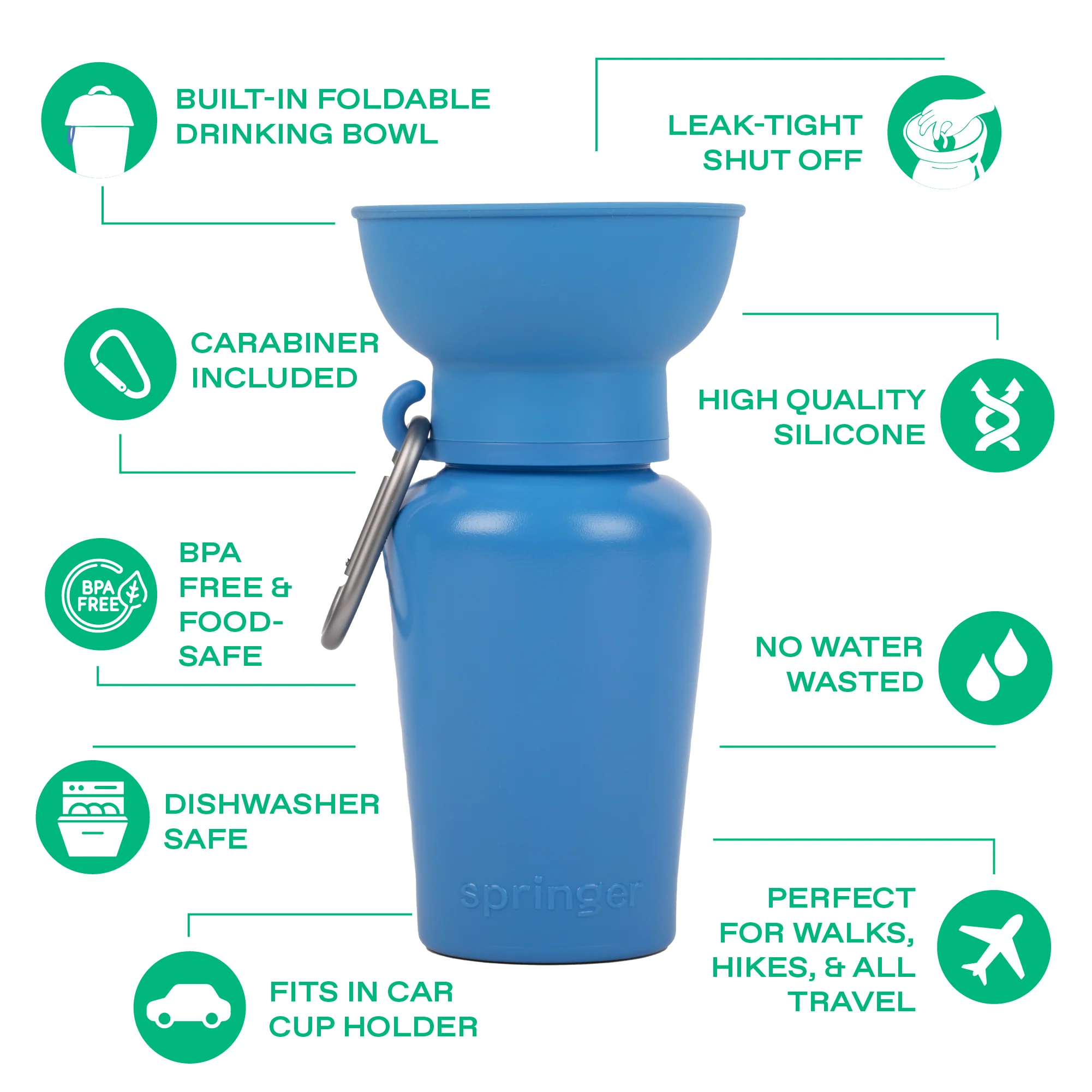 20oz Flip Dog Travel Water Bottle - Image 38