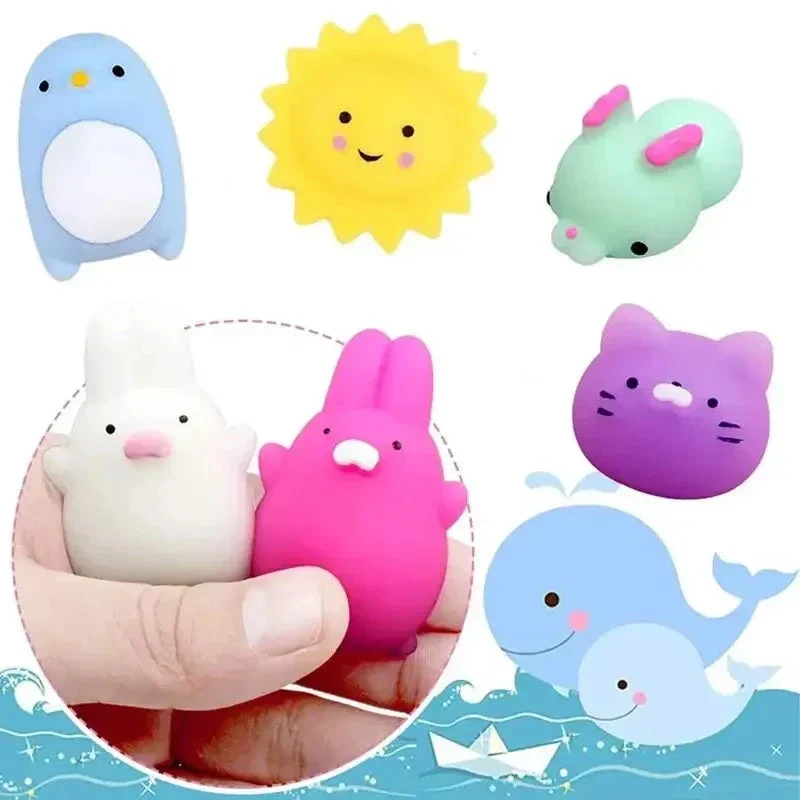 20PCS Cute Animal Squishy Toys – Soft Rubber Stress Relief Gifts - Image 3