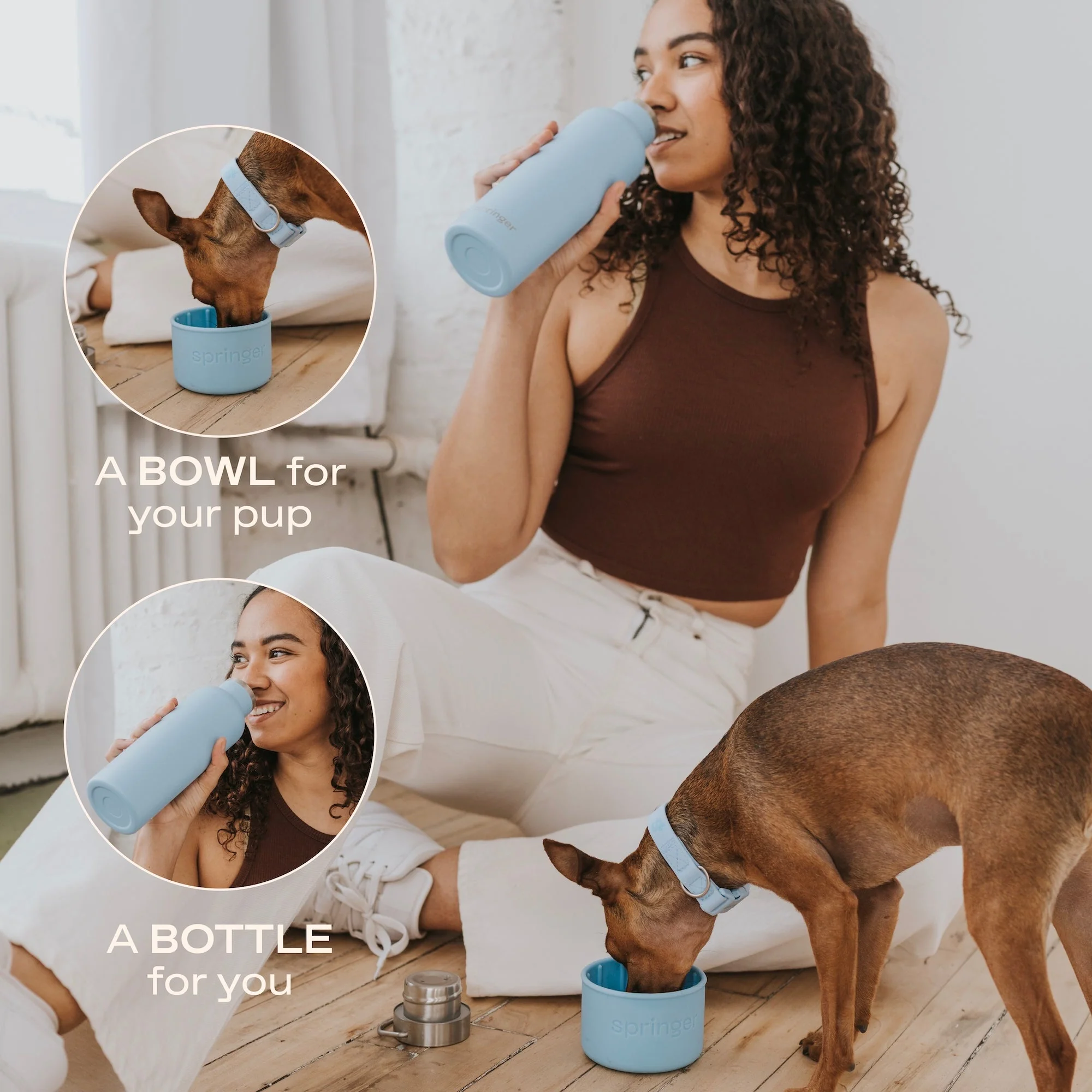 24oz Dog & Me Insulated Water Bottle - Image 3
