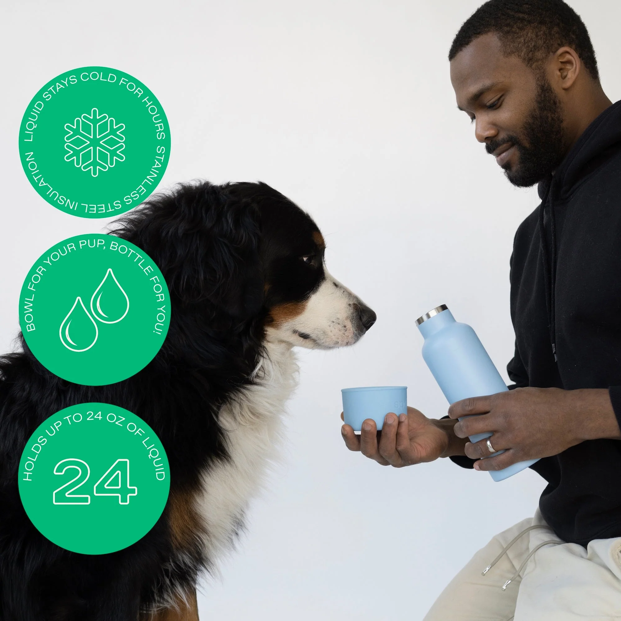 24oz Dog & Me Insulated Water Bottle - Image 4