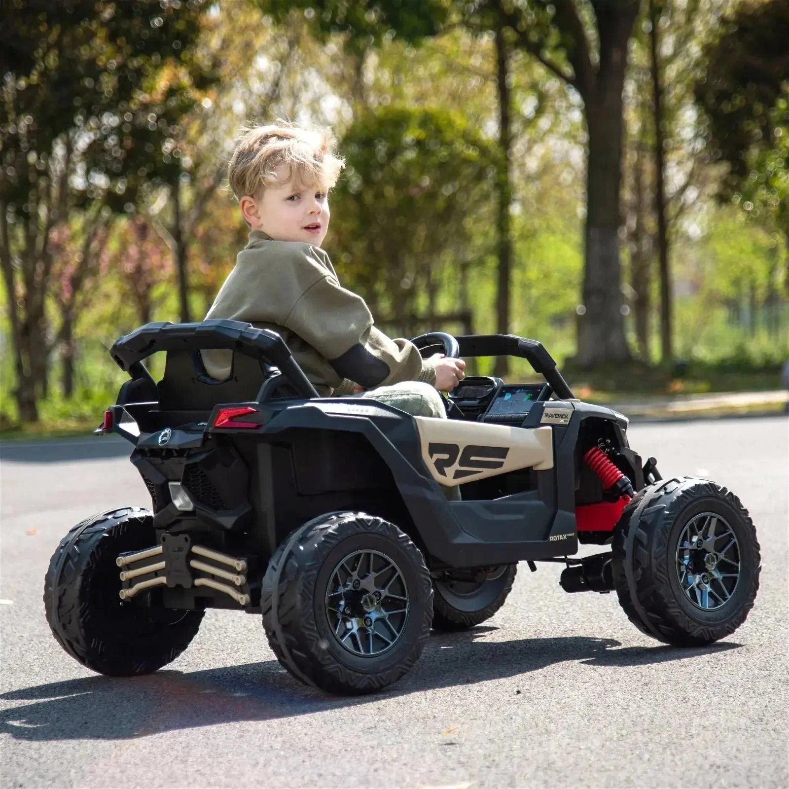 24V Can-Am Maverick 1-Seater UTV - Kids Electric Ride-On - Image 6