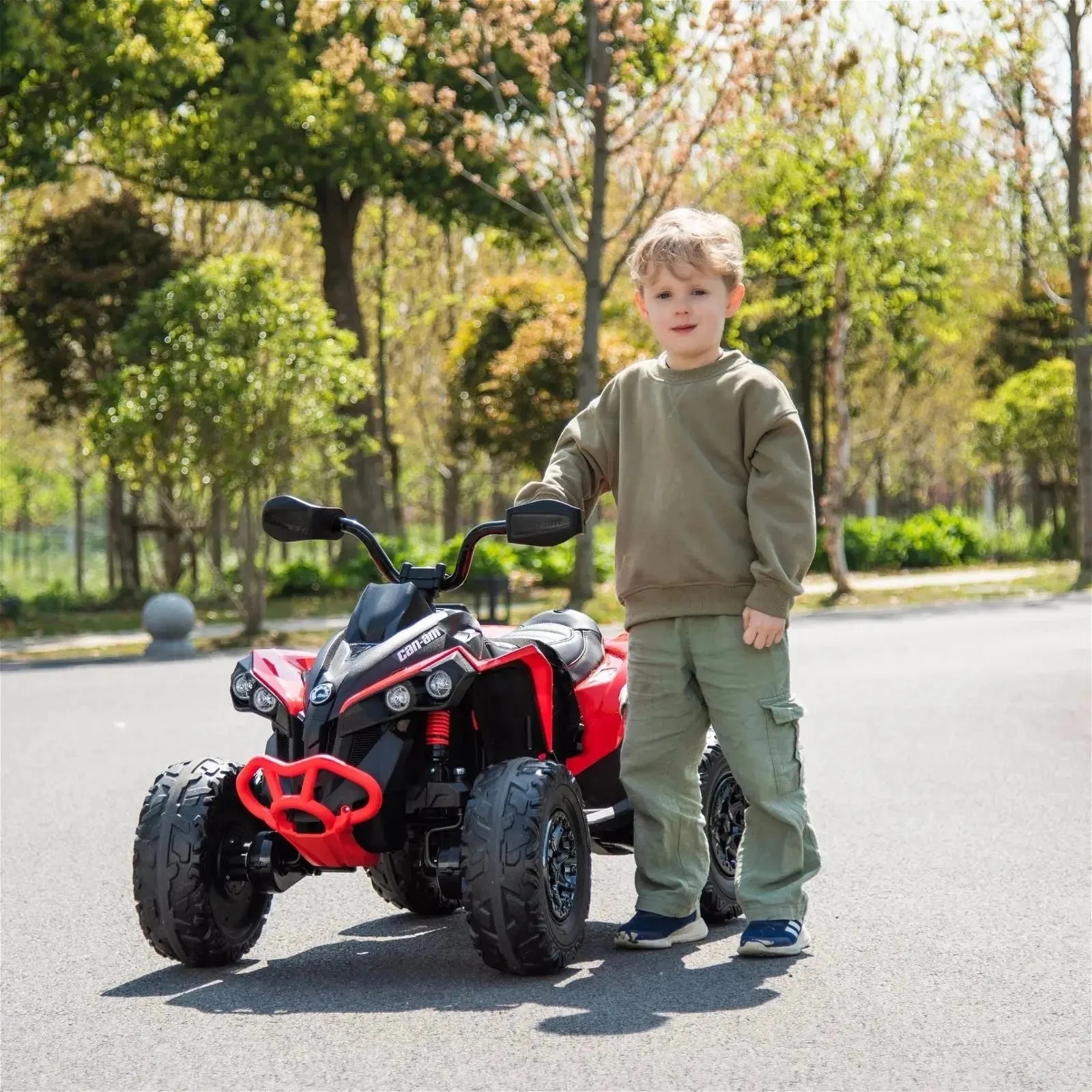 24V Can-Am Renegade 1-Seater Kids ATV - Image 8