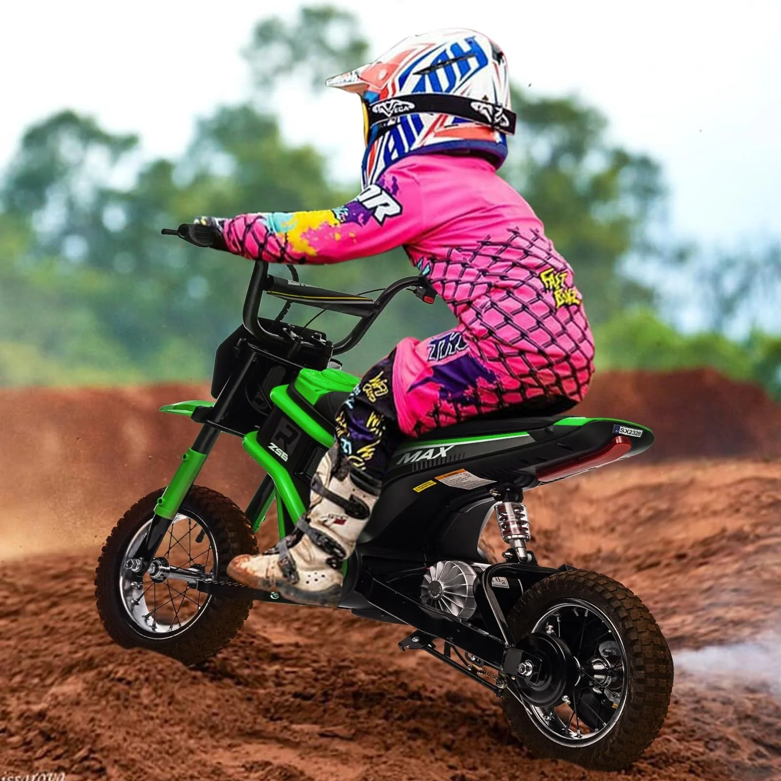 24V Electric Ride-On Kids Dirt Bike Motocross Motorcycle - Image 3