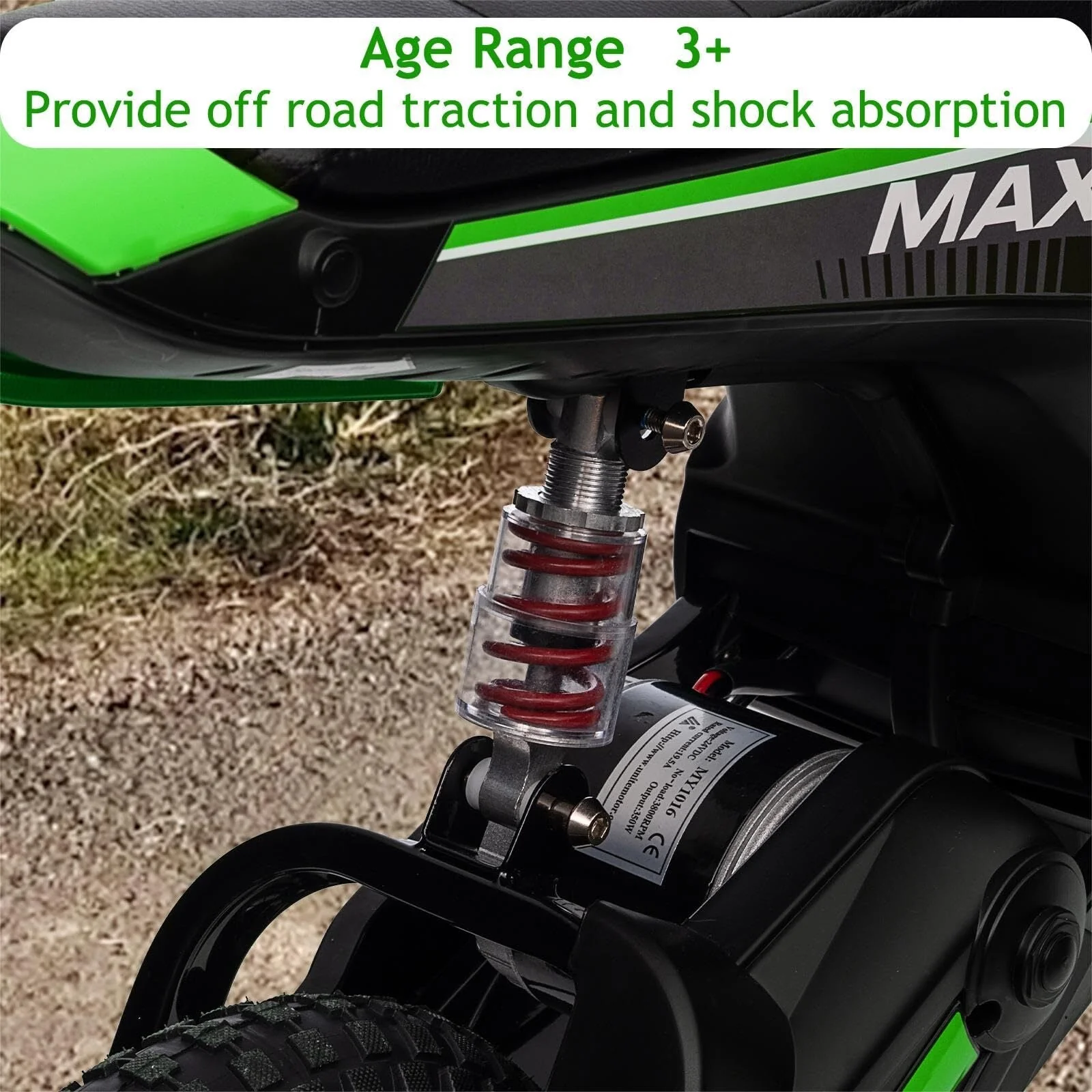 24V Electric Ride-On Kids Dirt Bike Motocross Motorcycle - Image 5