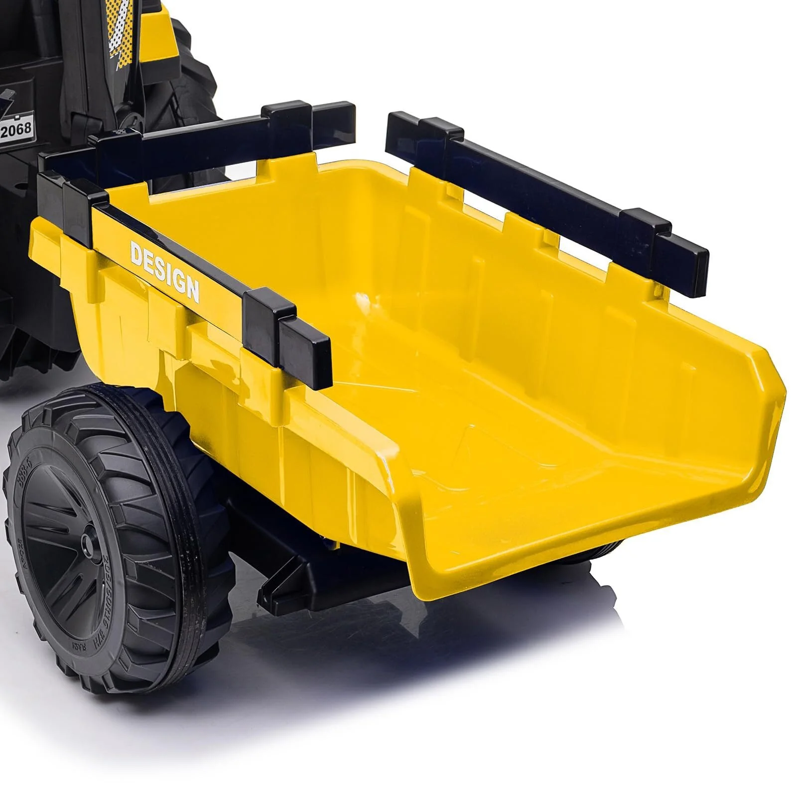 24V Electric Ride-On Tractor with Excavator, Trailer, and Digger Attachments - Image 8