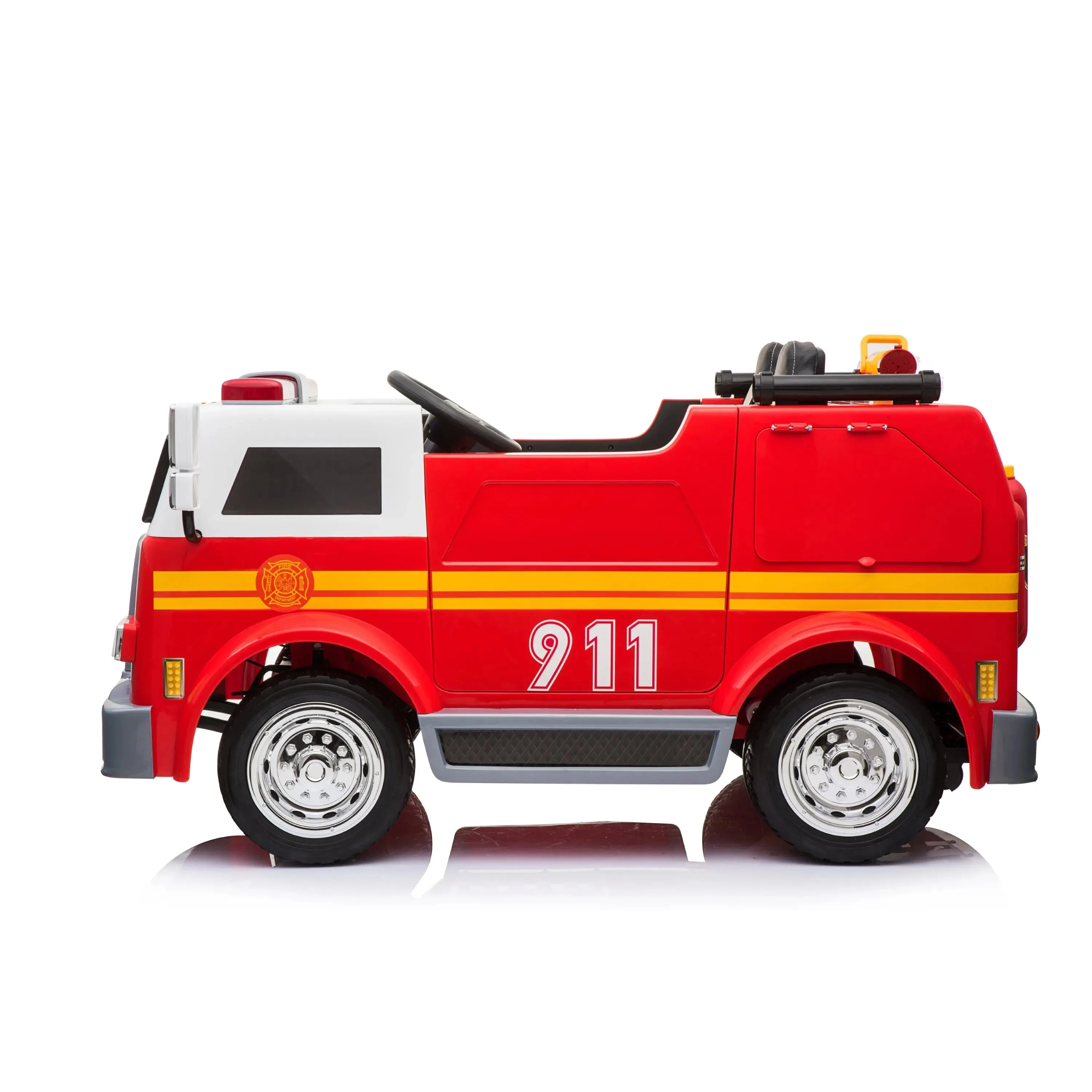 24V Freddo Fire Truck 2-Seater Ride on - Image 3