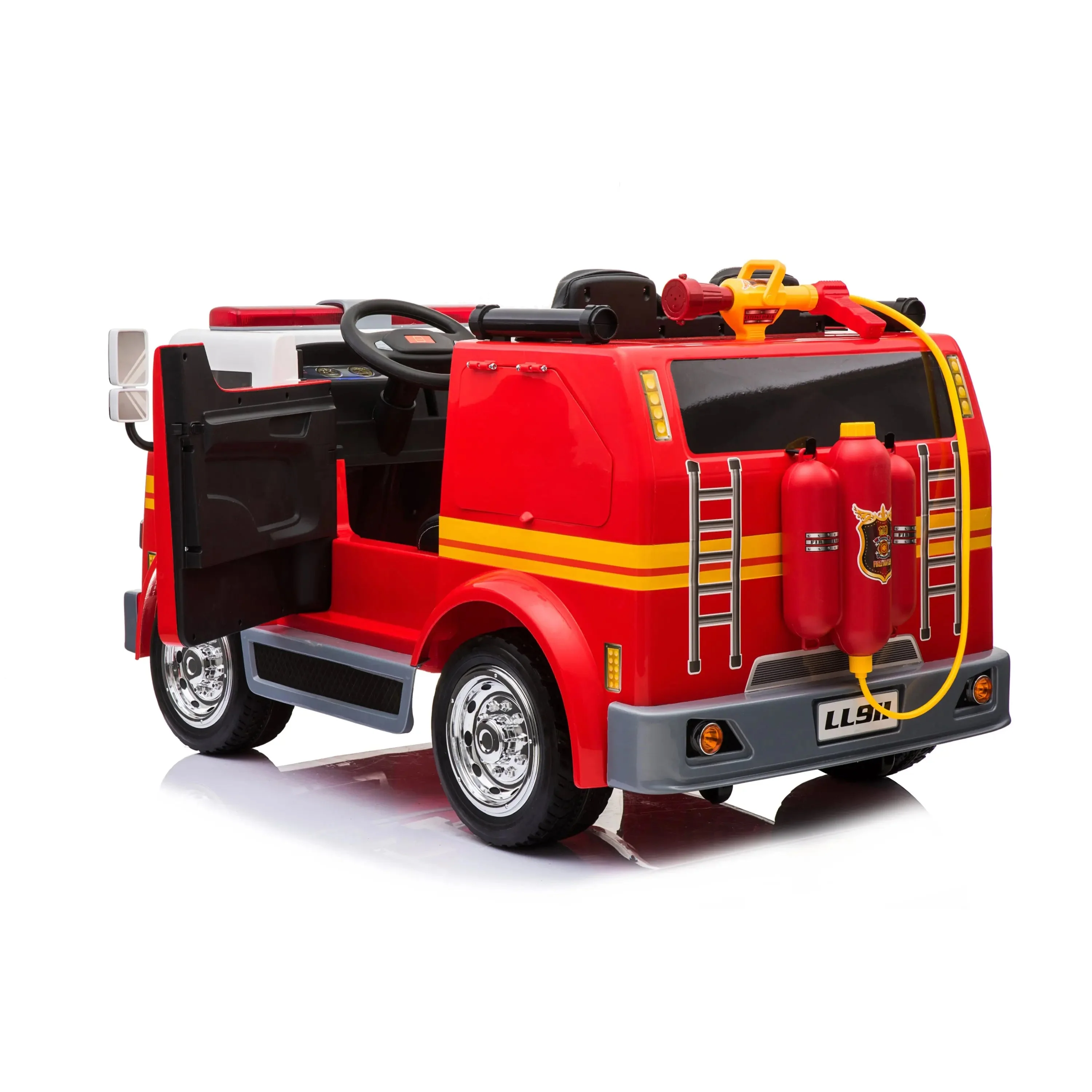 24V Freddo Fire Truck 2-Seater Ride on - Image 9