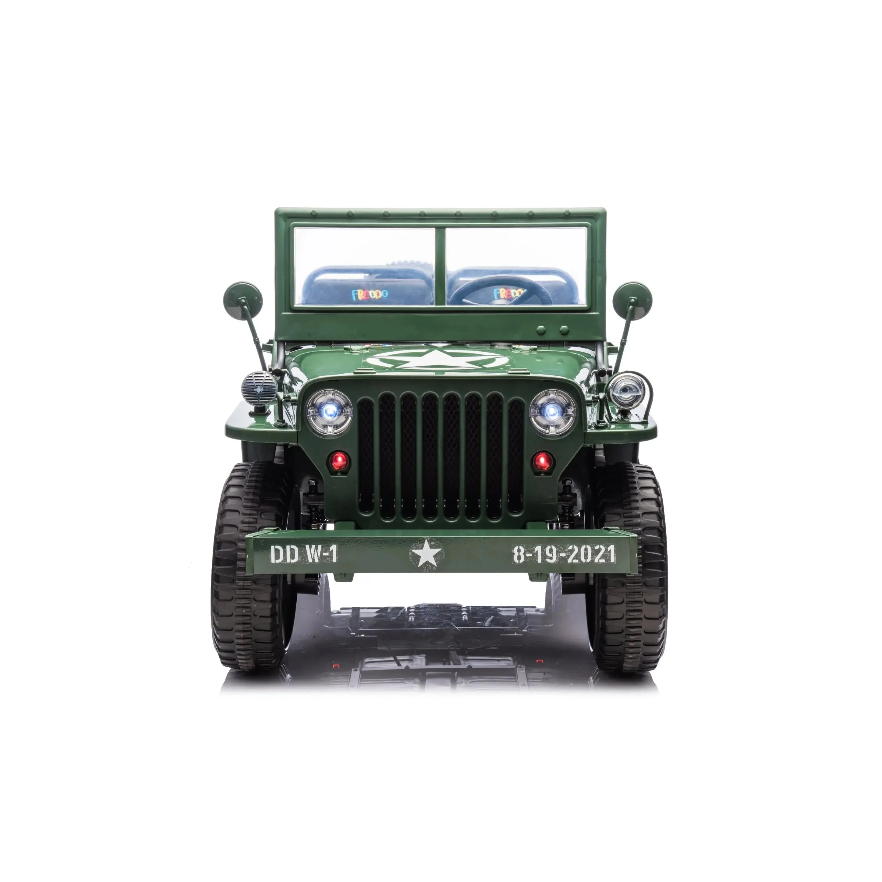 24V Freddo Military Willy Truck 3 Seater Electric Ride on - Image 7