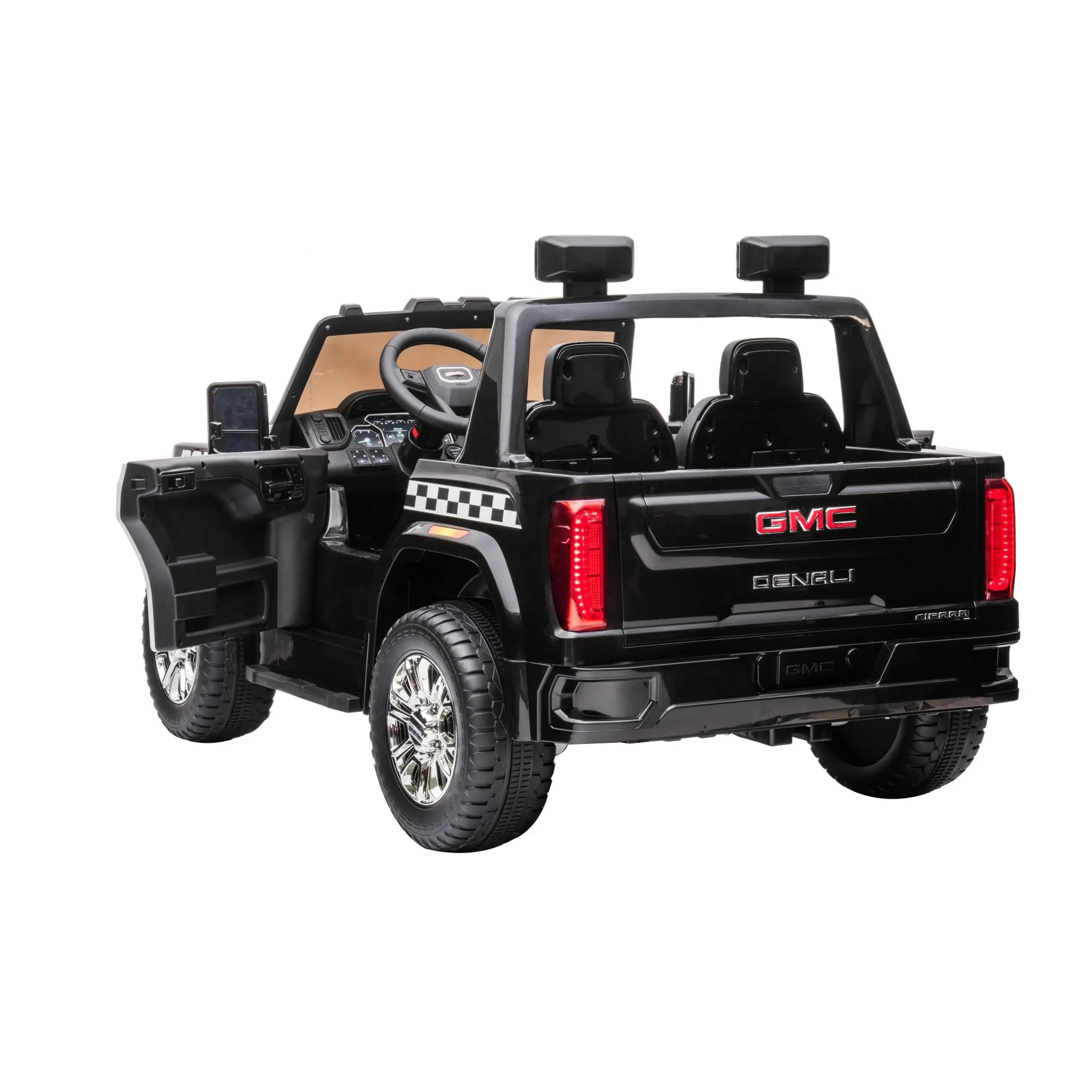 24V GMC Sierra Denali 2 Seater Police Ride-On Truck - Image 5