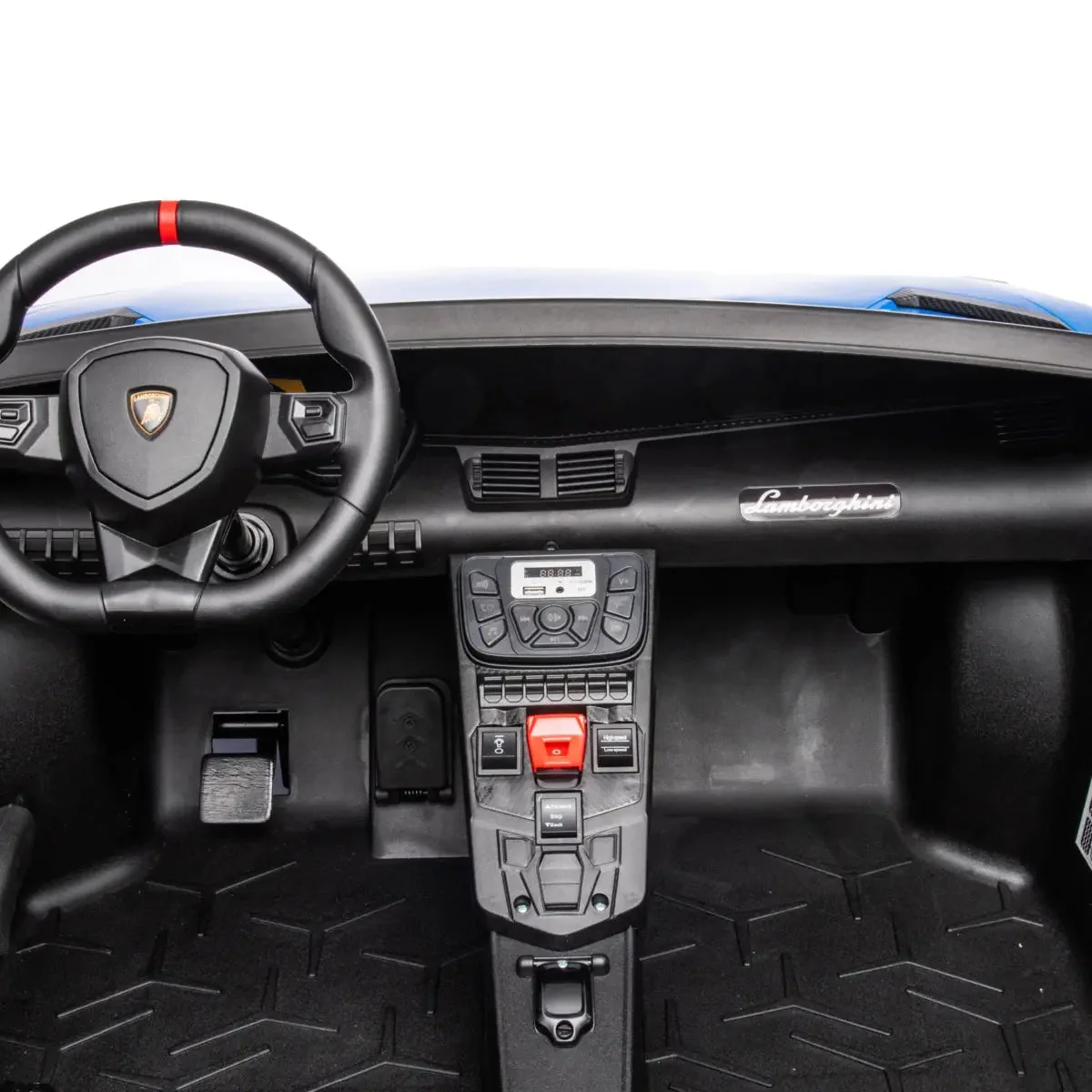 24V Lamborghini Aventador 2 Seater Ride On Car for Kids: Advanced Brushless Motor & Differential for High-Octane Fun - Image 11