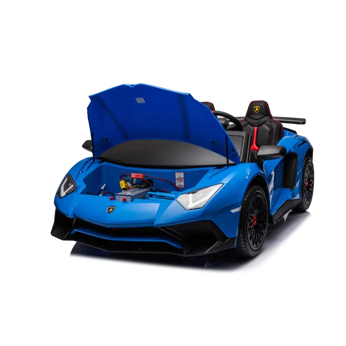 24V Lamborghini Aventador 2 Seater Ride On Car for Kids: Advanced Brushless Motor & Differential for High-Octane Fun - Image 21