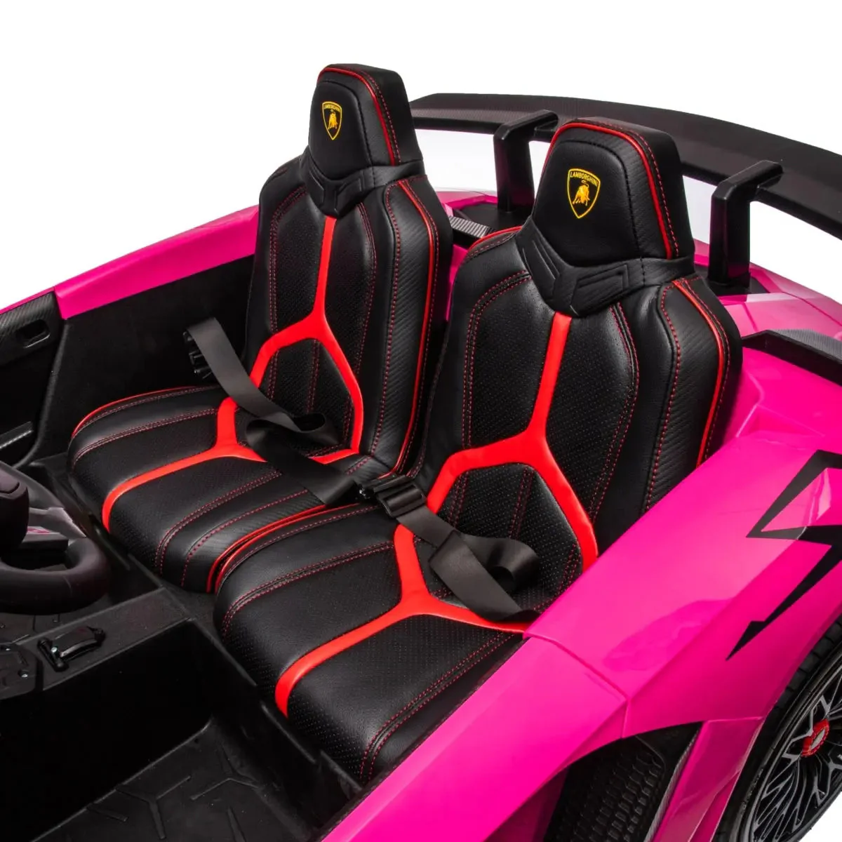 24V Lamborghini Aventador 2 Seater Ride On Car for Kids: Advanced Brushless Motor & Differential for High-Octane Fun - Image 31