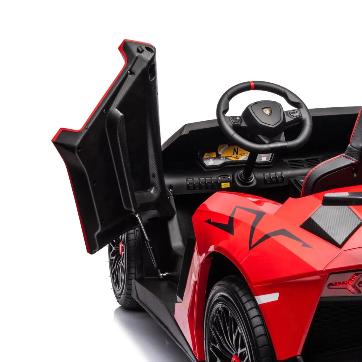 24V Lamborghini Aventador 2 Seater Ride On Car for Kids: Advanced Brushless Motor & Differential for High-Octane Fun - Image 37