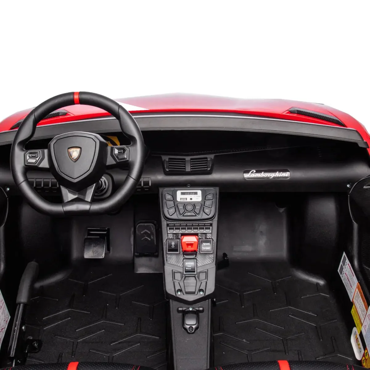 24V Lamborghini Aventador 2 Seater Ride On Car for Kids: Advanced Brushless Motor & Differential for High-Octane Fun - Image 39
