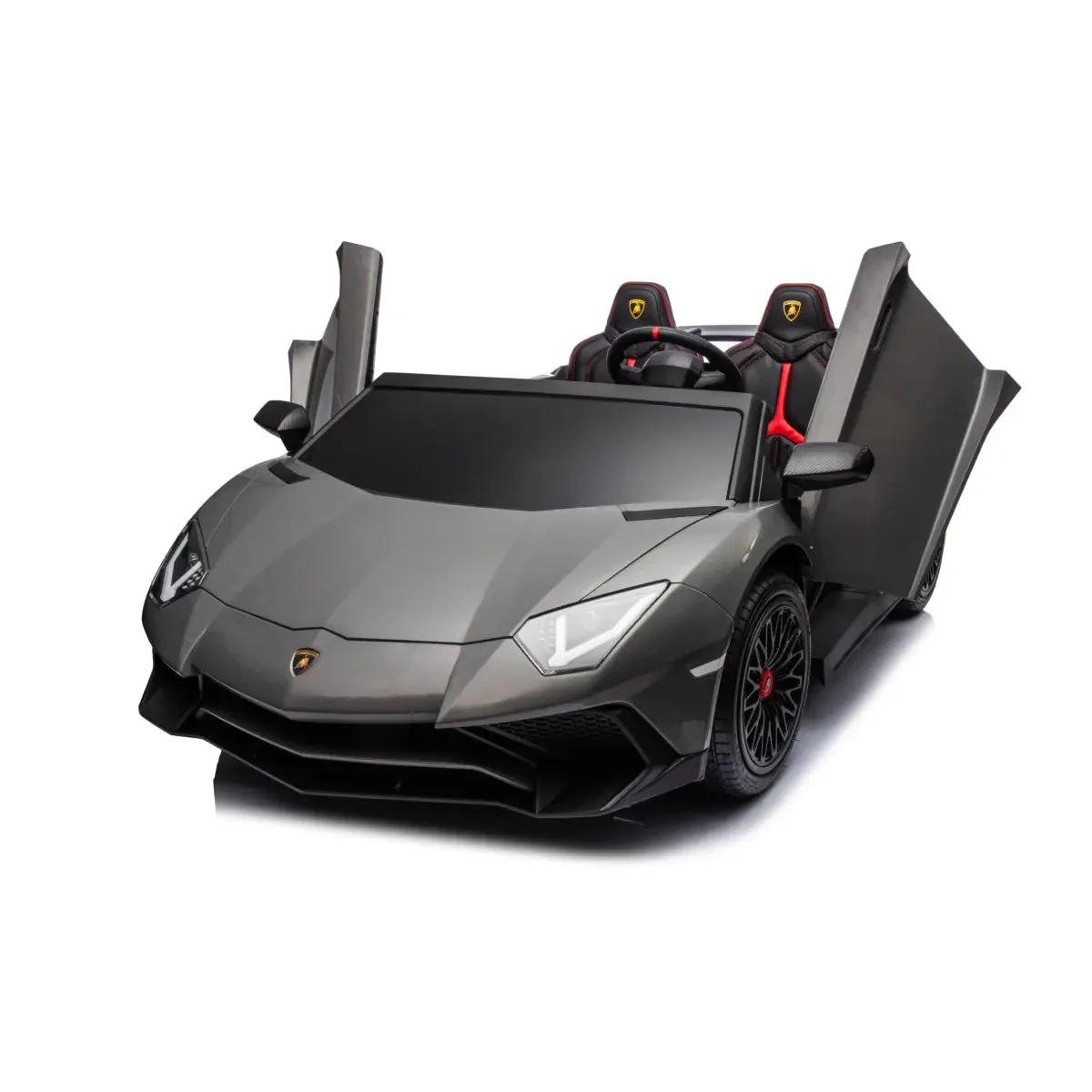 24V Lamborghini Aventador 2 Seater Ride On Car for Kids: Advanced Brushless Motor & Differential for High-Octane Fun - Image 47
