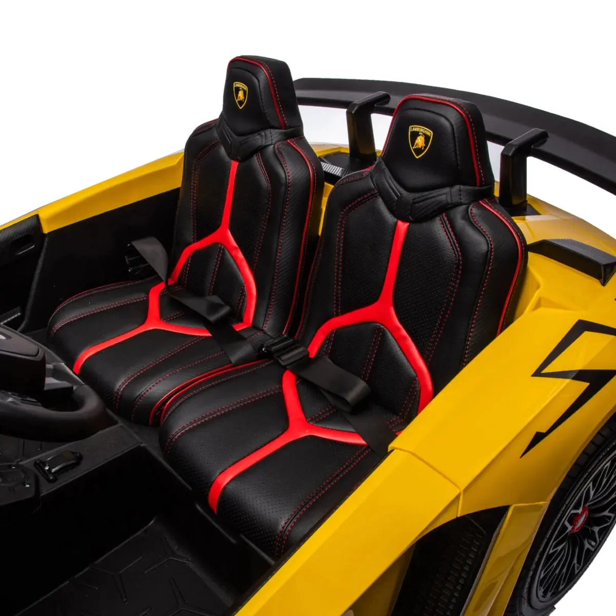 24V Lamborghini Aventador 2 Seater Ride On Car for Kids: Advanced Brushless Motor & Differential for High-Octane Fun - Image 65