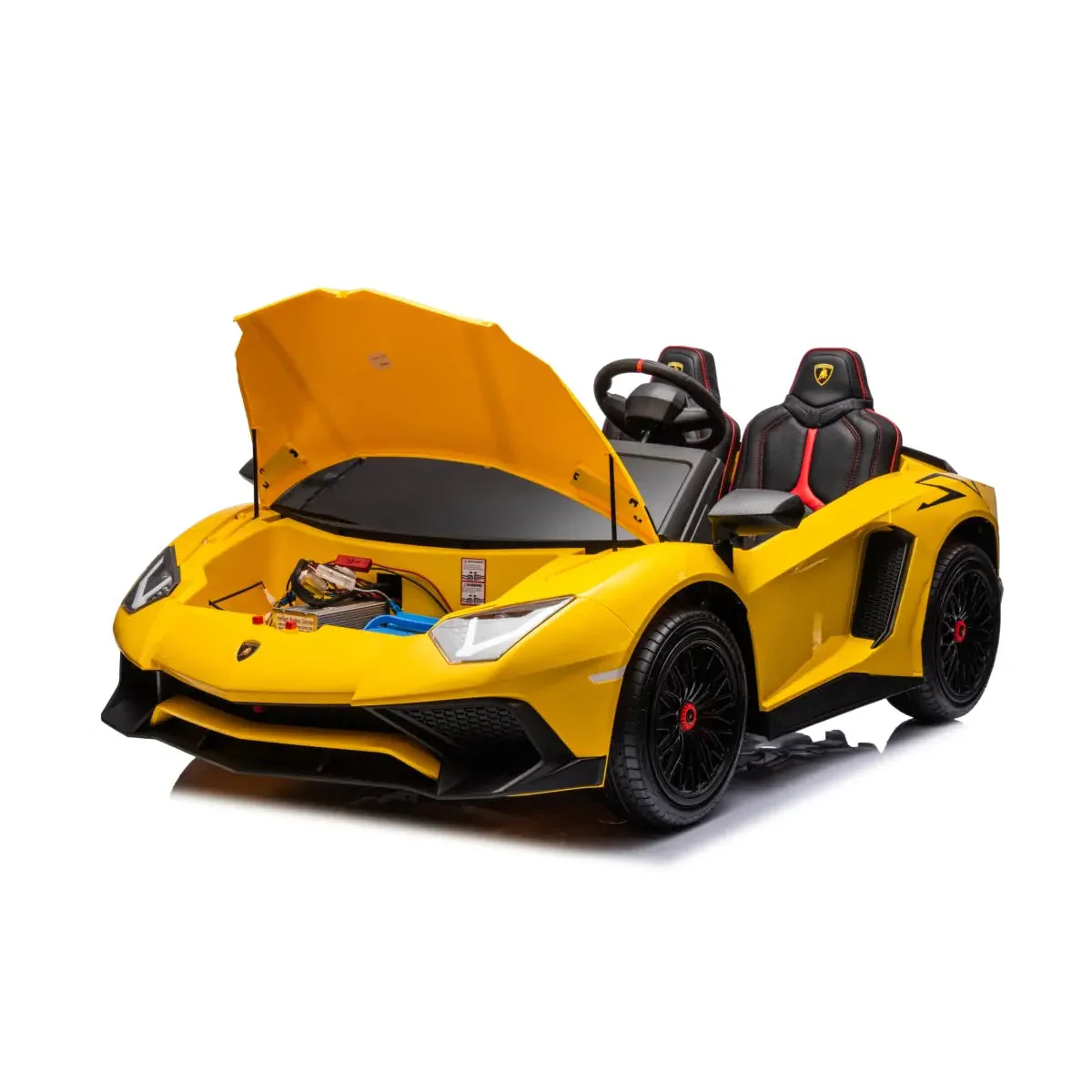 24V Lamborghini Aventador 2 Seater Ride On Car for Kids: Advanced Brushless Motor & Differential for High-Octane Fun - Image 67