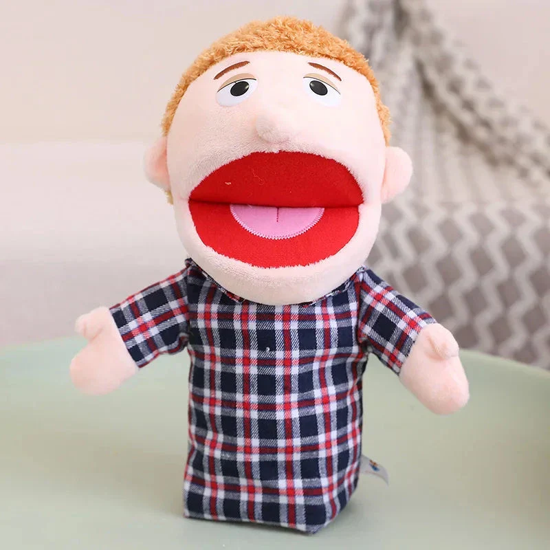 28-33cm Kids Plush Finger & Hand Puppet Popular Activity Boy Girl Role Play Bedtime Story Props Family Role Playing Toys Doll - Image 11