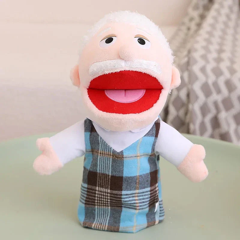 28-33cm Kids Plush Finger & Hand Puppet Popular Activity Boy Girl Role Play Bedtime Story Props Family Role Playing Toys Doll - Image 13
