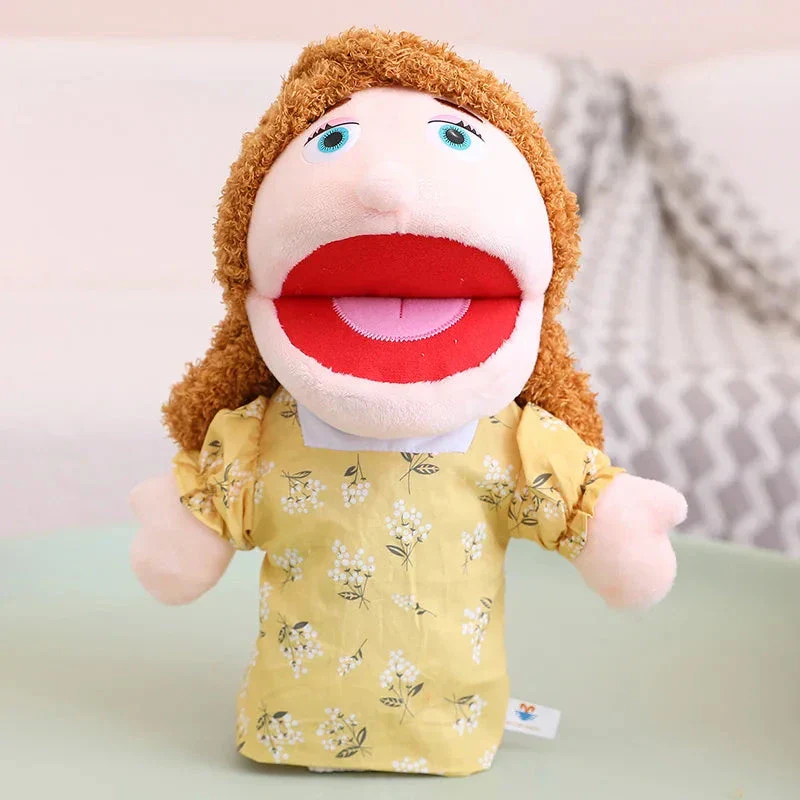 28-33cm Kids Plush Finger & Hand Puppet Popular Activity Boy Girl Role Play Bedtime Story Props Family Role Playing Toys Doll - Image 14