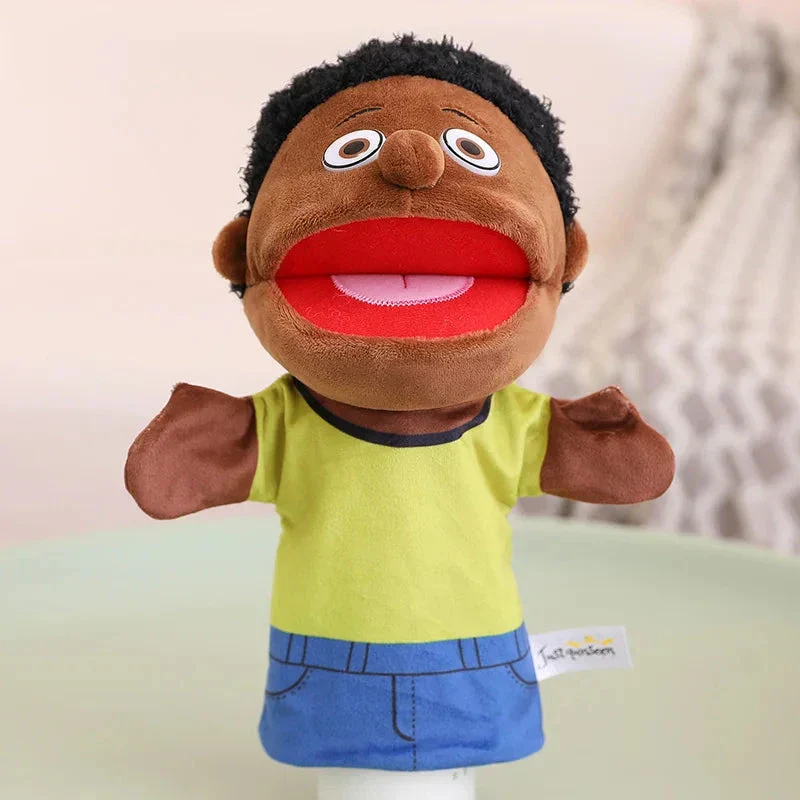 28-33cm Kids Plush Finger & Hand Puppet Popular Activity Boy Girl Role Play Bedtime Story Props Family Role Playing Toys Doll - Image 16